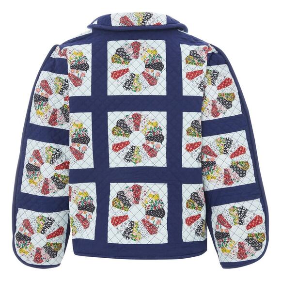 NWT Sea New York Pippin Quilted Floral Patchwork Cropped Jacket Size Large - Picture 9 of 14